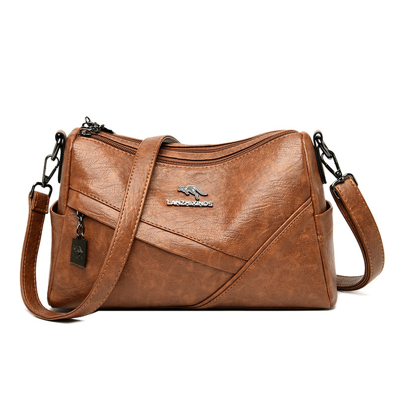 حقيبة كتف جديدة من الجلد الناعم بتصميم عصري وسعة كبيرة - الصورة 5