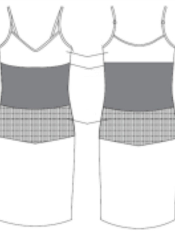 Wearing A Camisole Shapewear Short Skirt